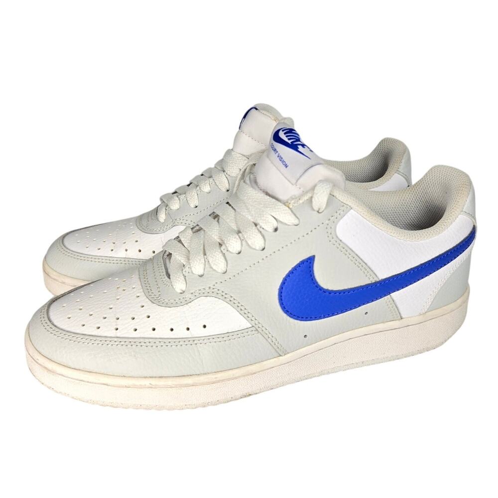 Nike Court Vision Low Sneakers Photon Dust Racer Blue Retro 80s Men’s 8.5